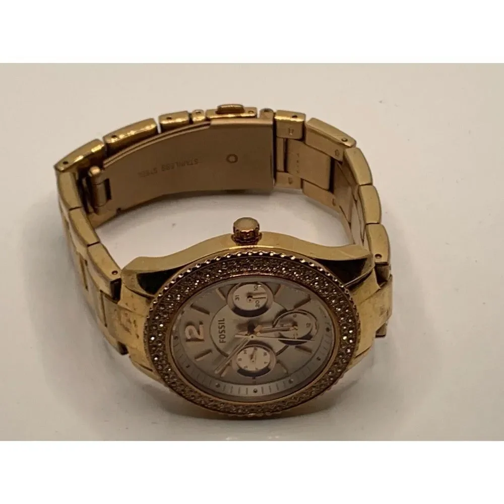 Fossil ES3590 Women's Stainless Steel Analog Rose Gold Dial Quartz Watch RU29
